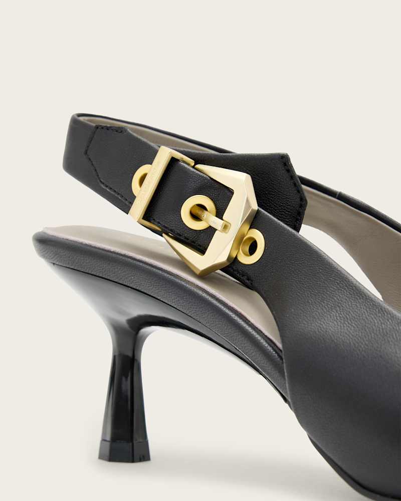 Idiya Leather Slingback Heels