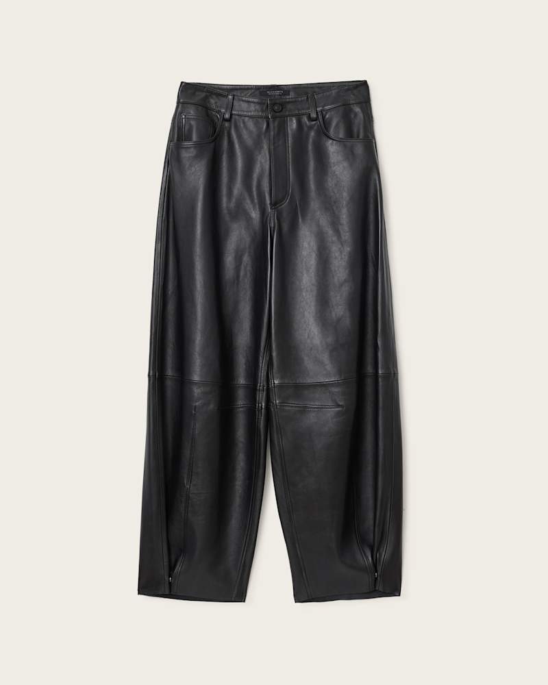 Jett Wide Leg Leather Trousers