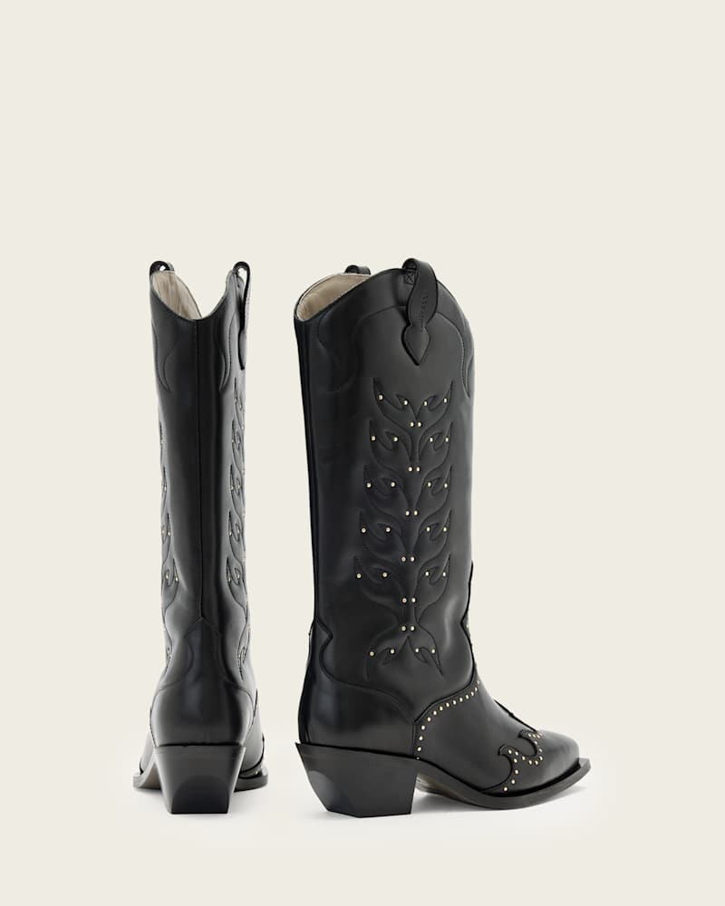 Dolly Studded Leather Boots