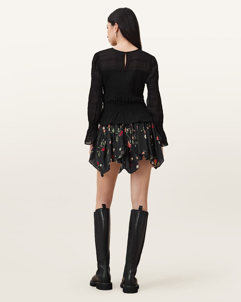 Delilah Floral Printed Mini Skirt