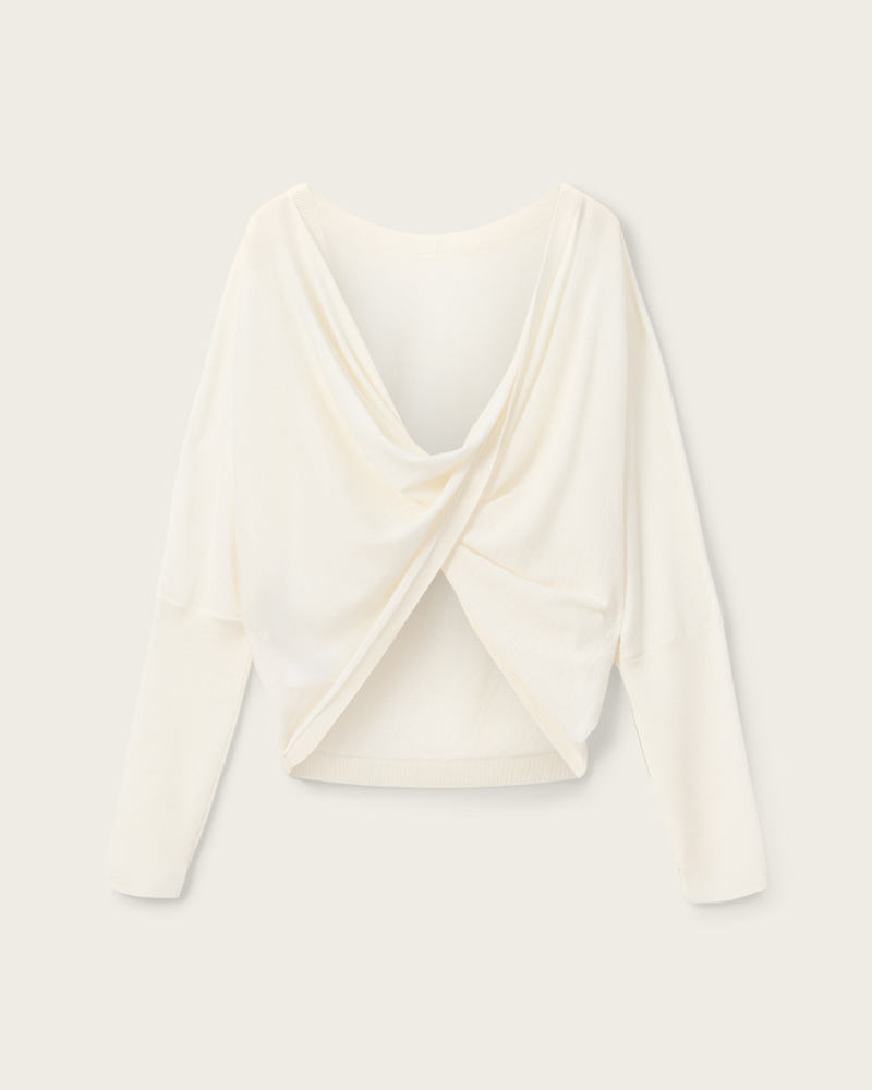 Julieana Wrap Merino Wool Jumper