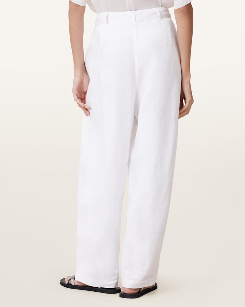 Becca Linen Barrel Leg Trousers