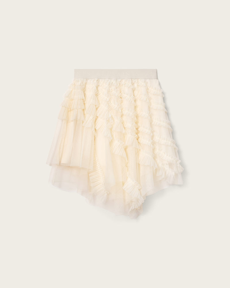 Jayde Ruffled Tulle Mini Skirt