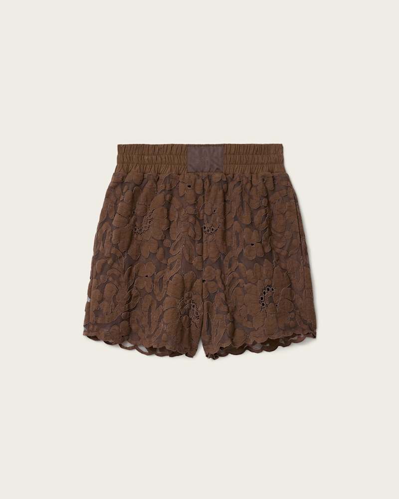 Amelie Mid Rise Relaxed Lace Shorts