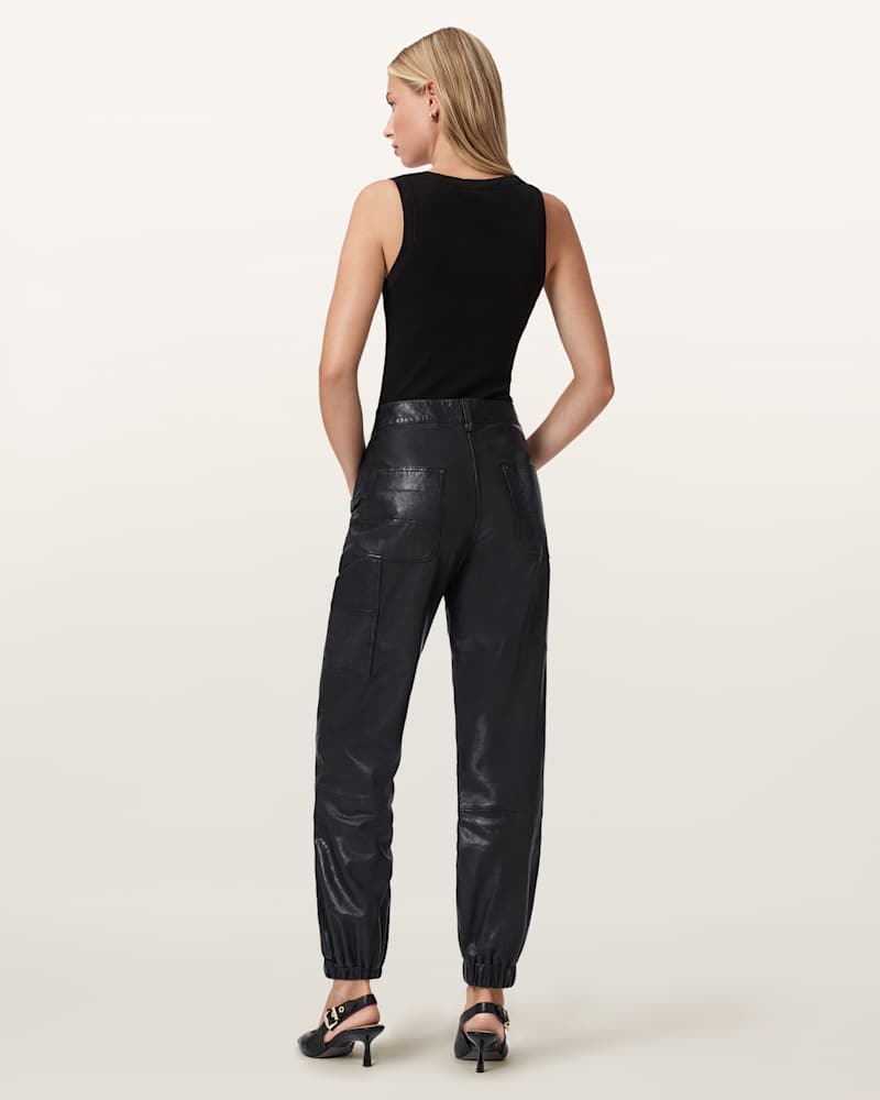 El Leather Carpenter Trousers