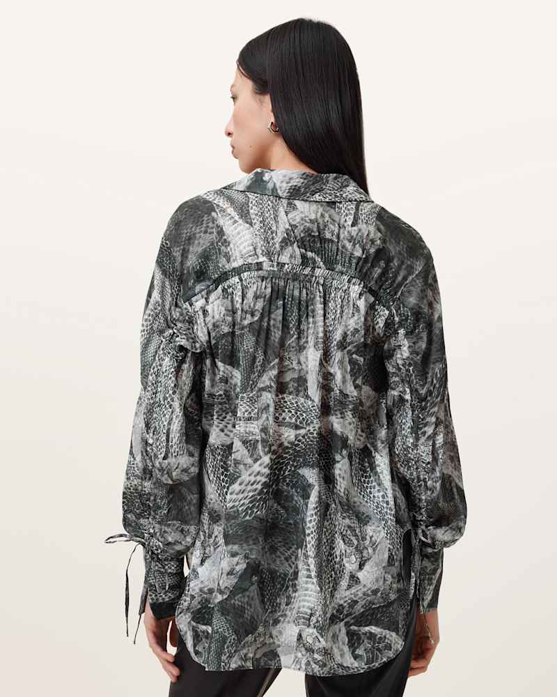 Leyla Silk Linen Blend Shirt
