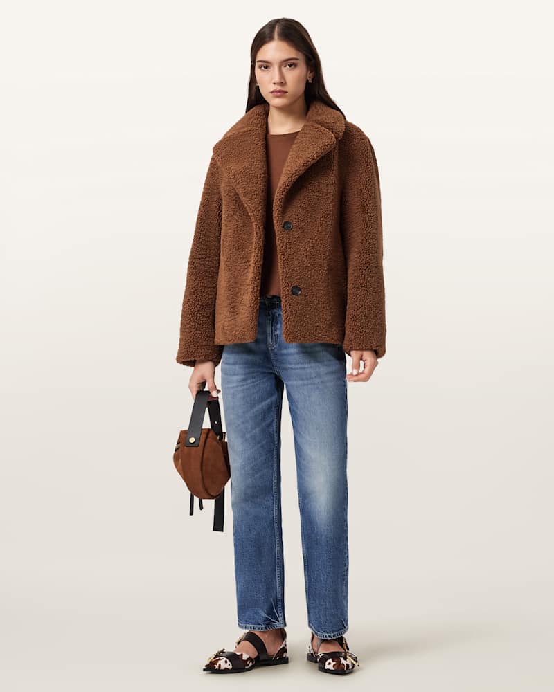 Eddie Faux Teddy Jacket 