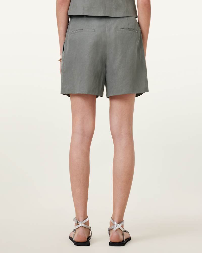 Averie Tencel Relaxed Fit Linen Blend Shorts