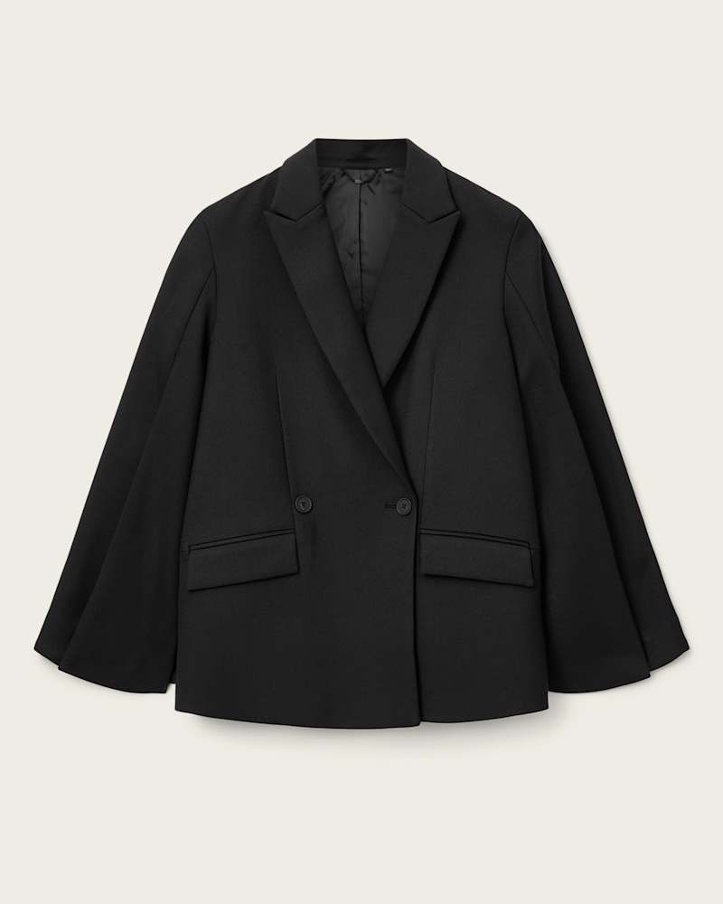 Luna Double Breasted Cape Blazer