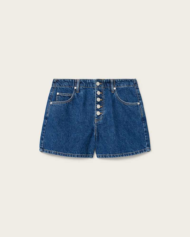 Tay Mid Rise Denim Shorts