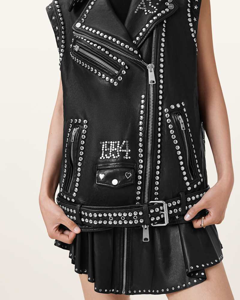Billie 1994 Studded Leather Gilet