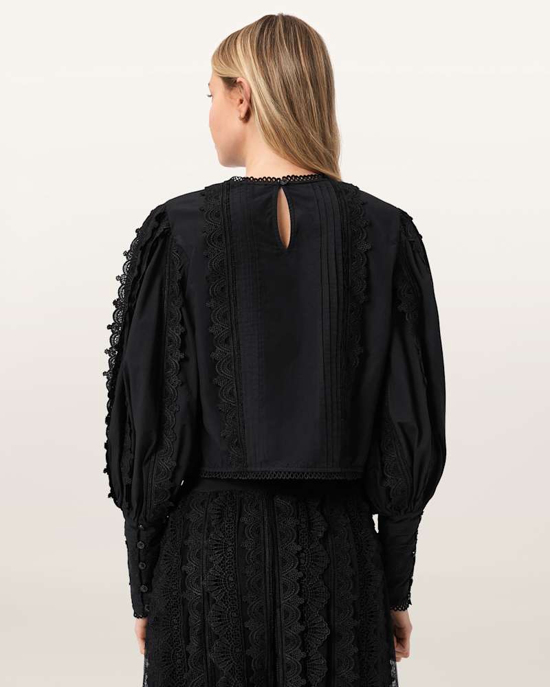 Hart Lace Embroidered Top