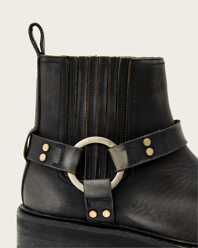 Maddie Leather Biker Boots
