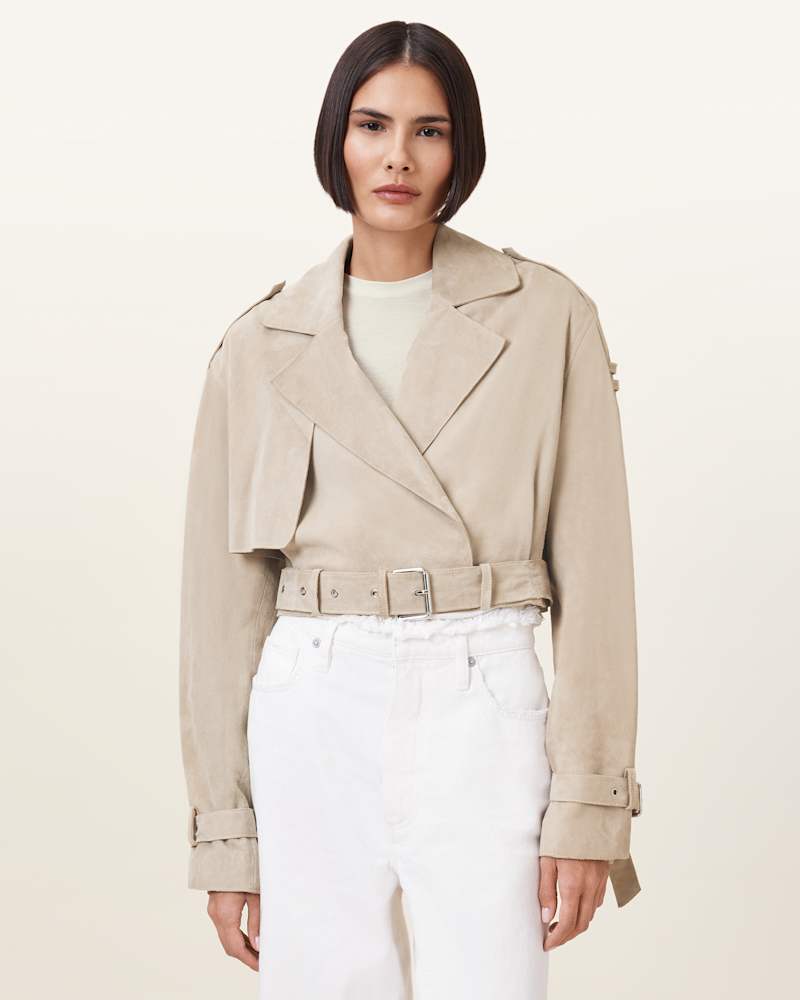Ophelia Cropped Suede Jacket