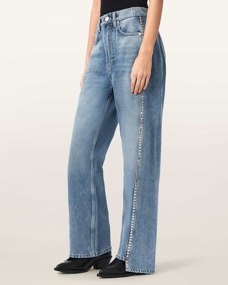 Frankie Loose Fit Stud Denim Jeans