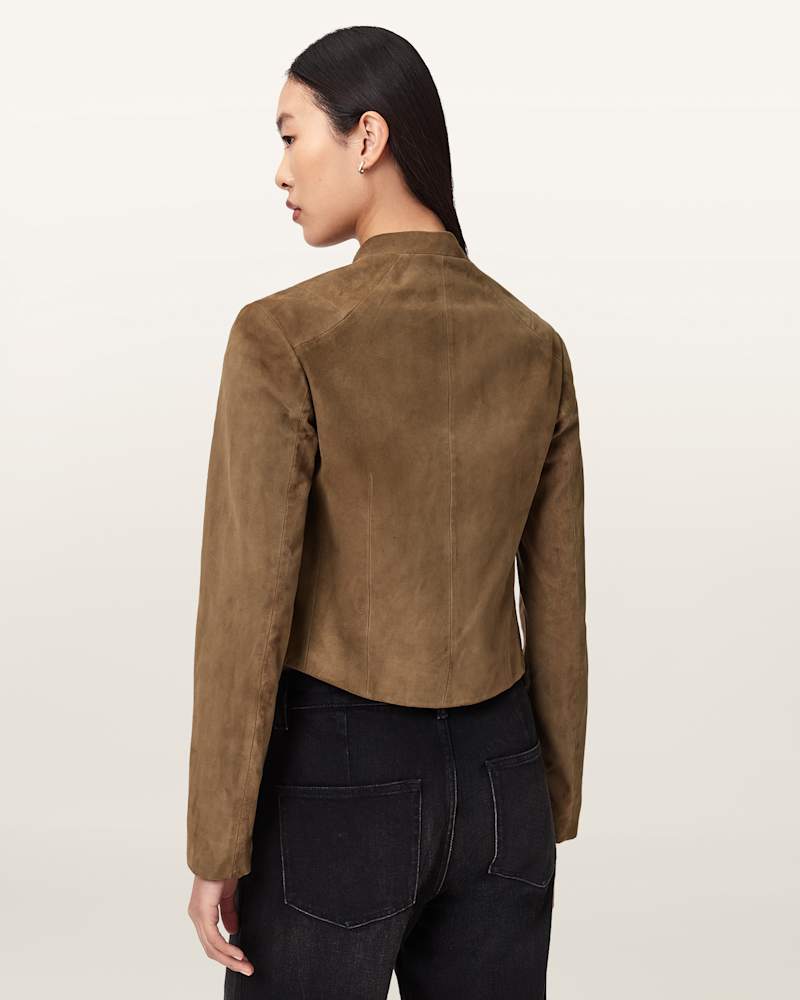 Sadler Slim Fit Suede Jacket