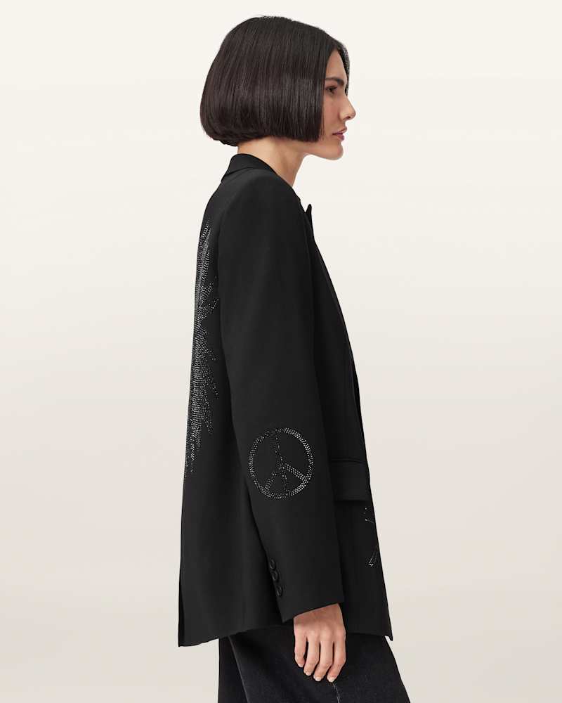 Ottie Single Breasted Embellished Blazer