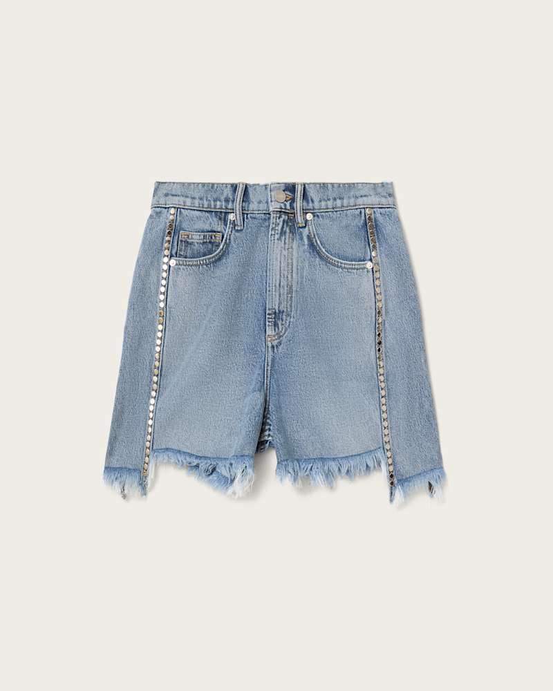 Frankie Studded Denim Shorts
