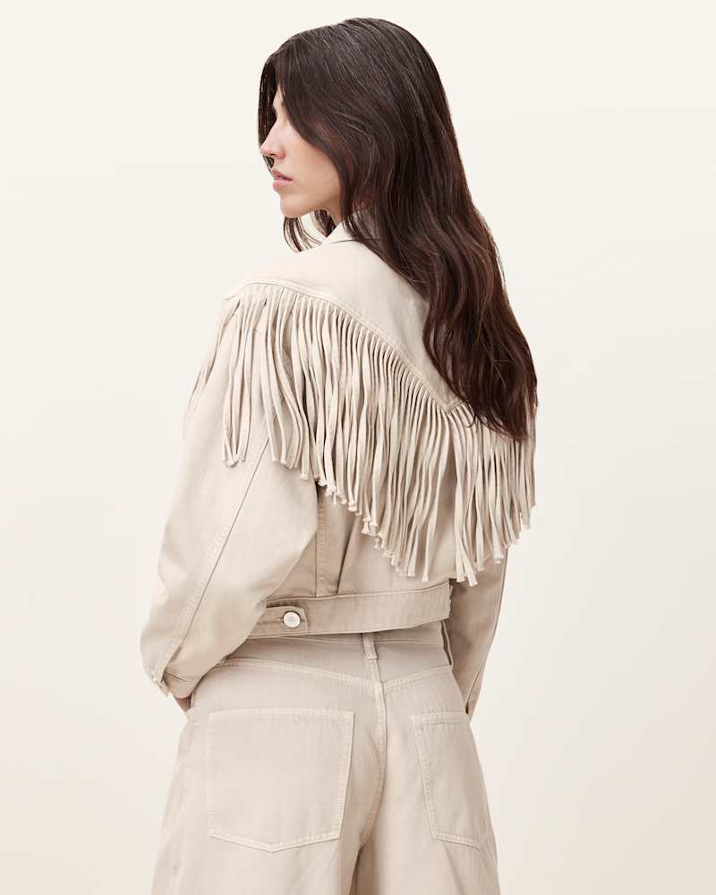 Marlene Fringed Denim Jacket