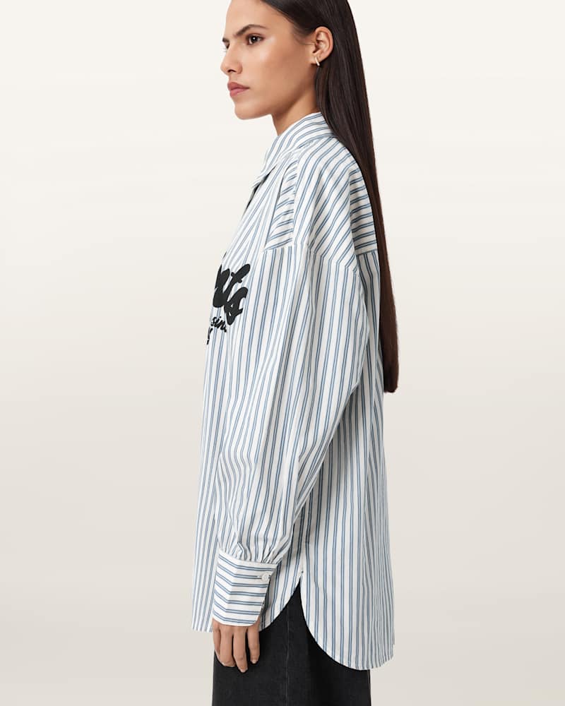 Adrianne Relaxed Striped Shirt