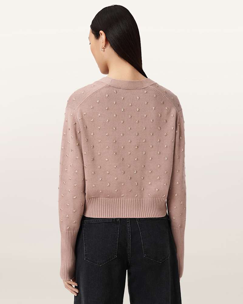 Mazzy Cropped Embellished Cardigan