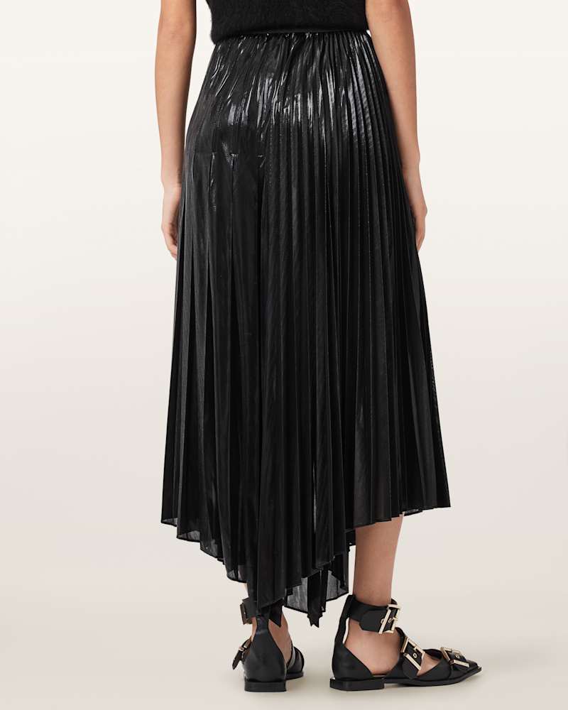 Jax Pleated Midi Skirt