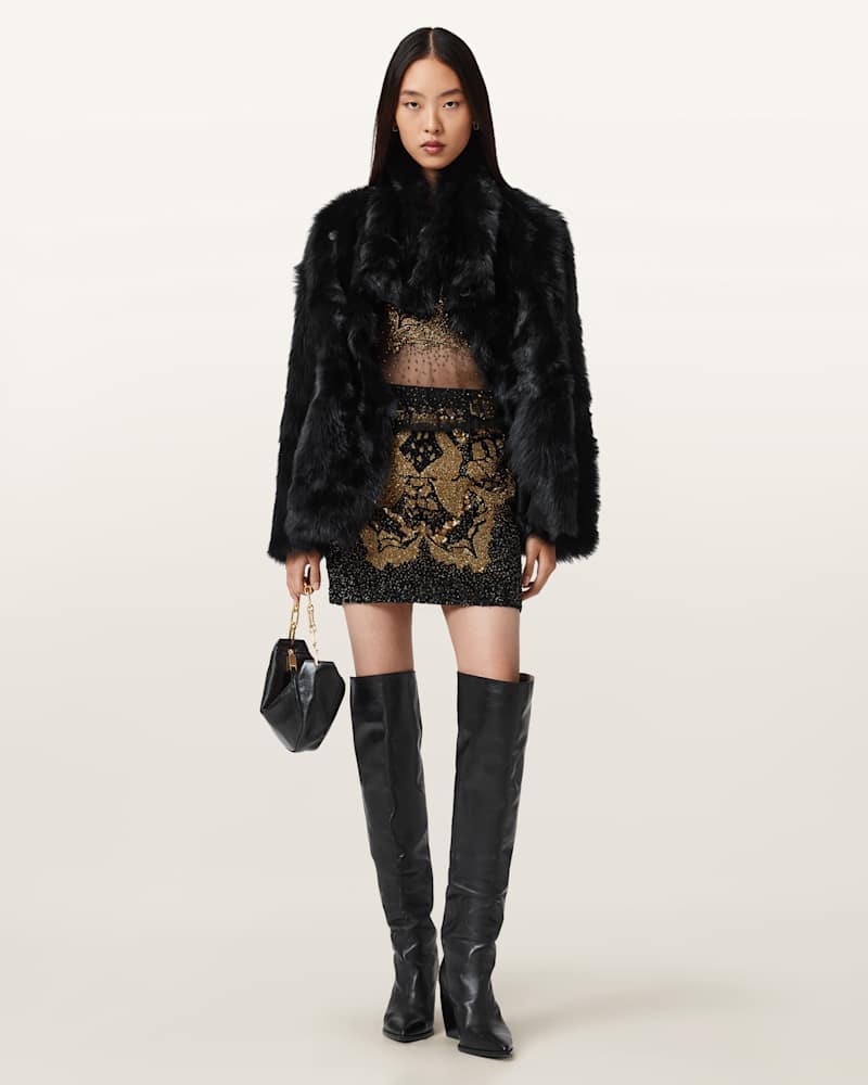 Jamilia Embellished Mini Skirt