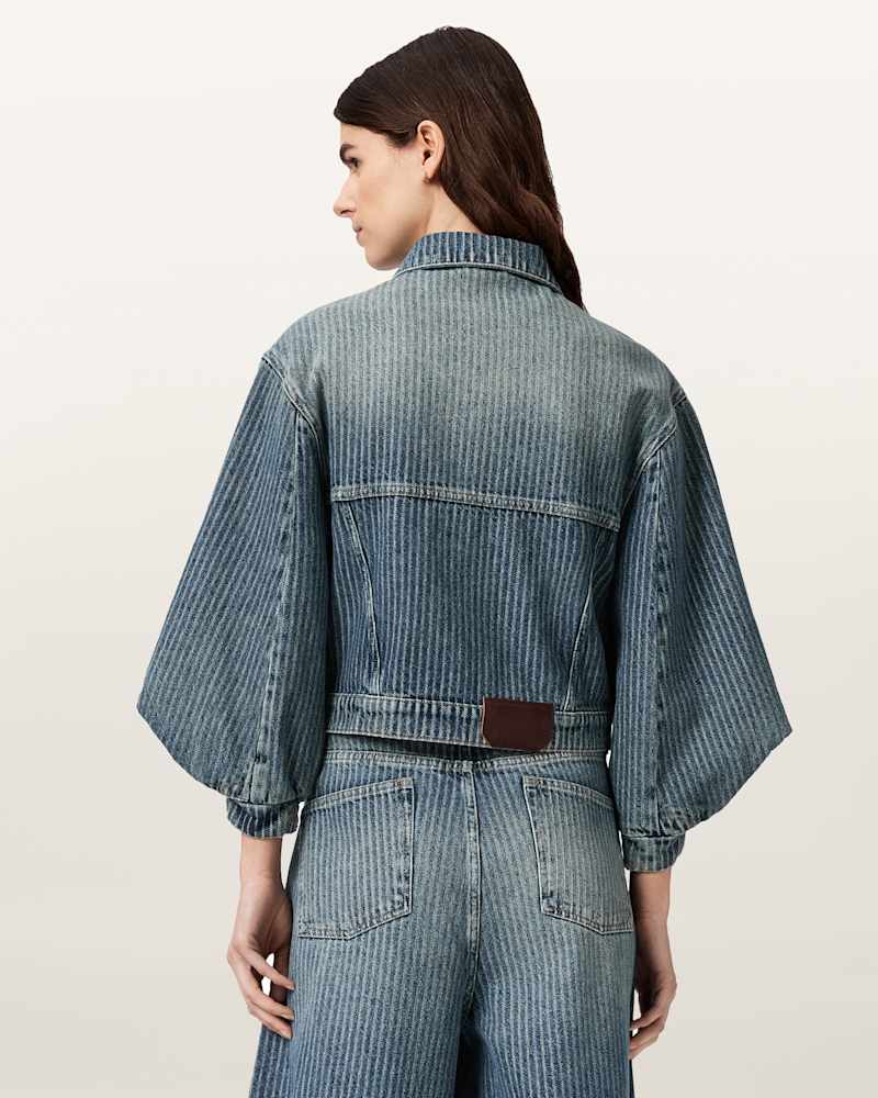 Luca Striped Cropped Jacket