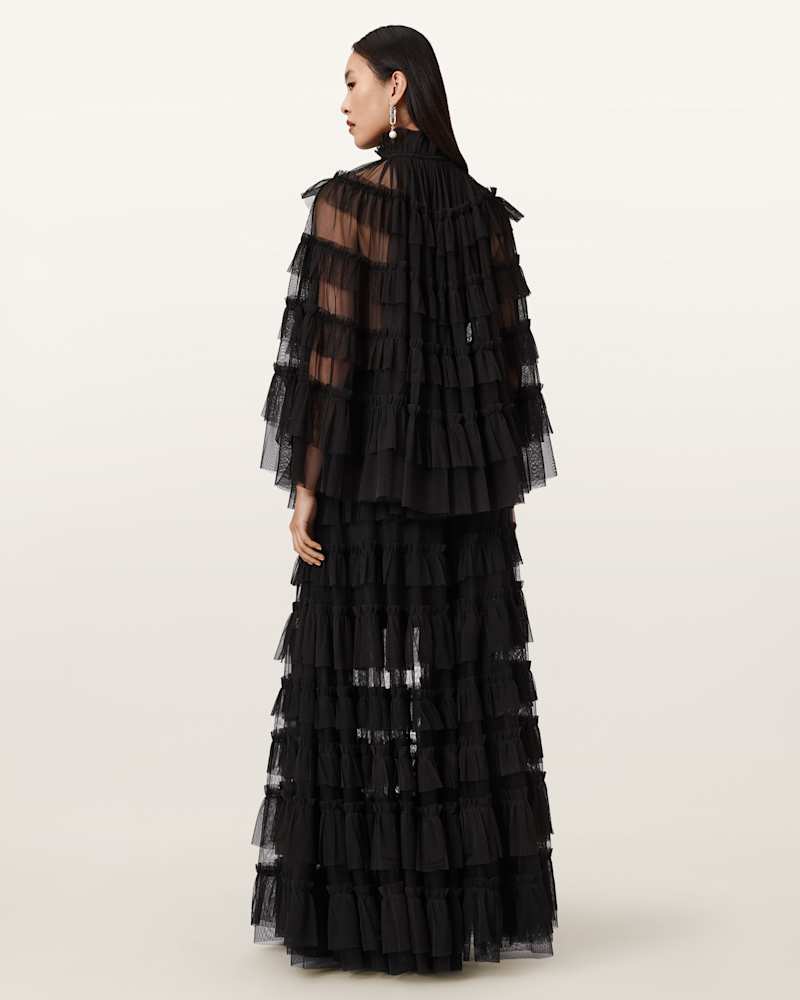 Aude Ruffle Maxi Skirt