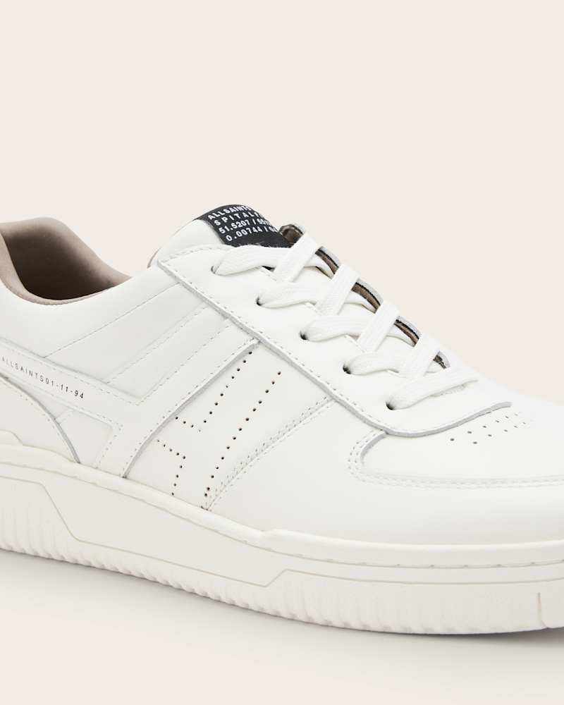 Vix Low Top Round Toe Leather Trainers