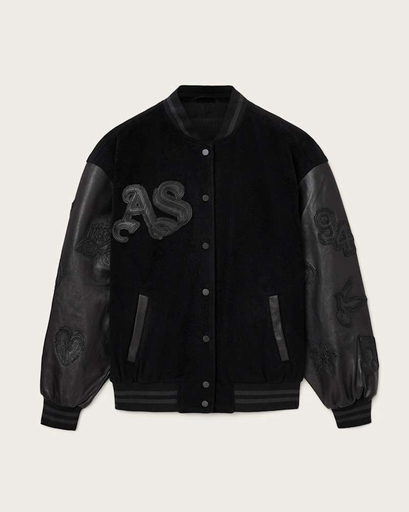 Argon Leather Varsity Leather Jacket