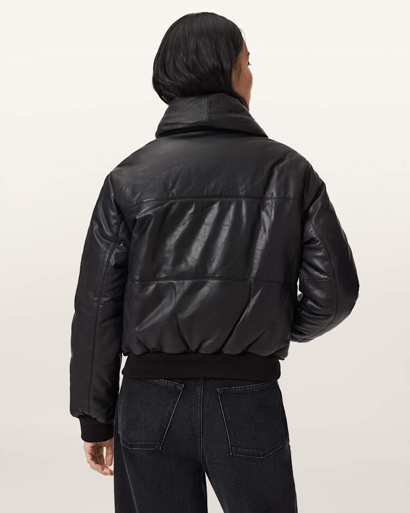 Lauren Leather Puffer Jacket