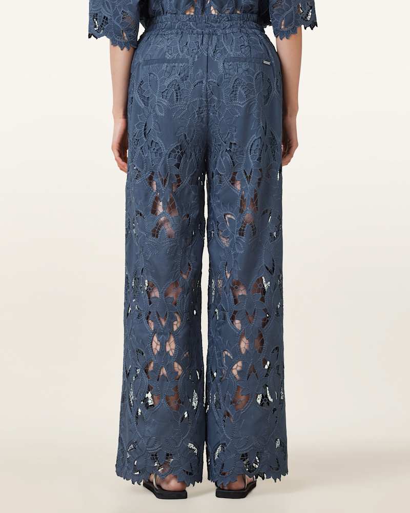 Charli Embroidered Straight Fit Trousers