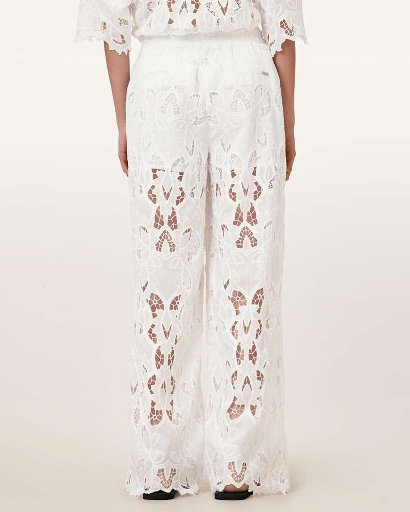 Charli Embroidered Straight Fit Trousers