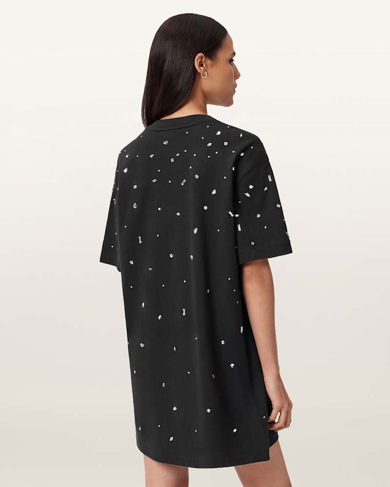 Drip Scatter Embellished Mini Dress