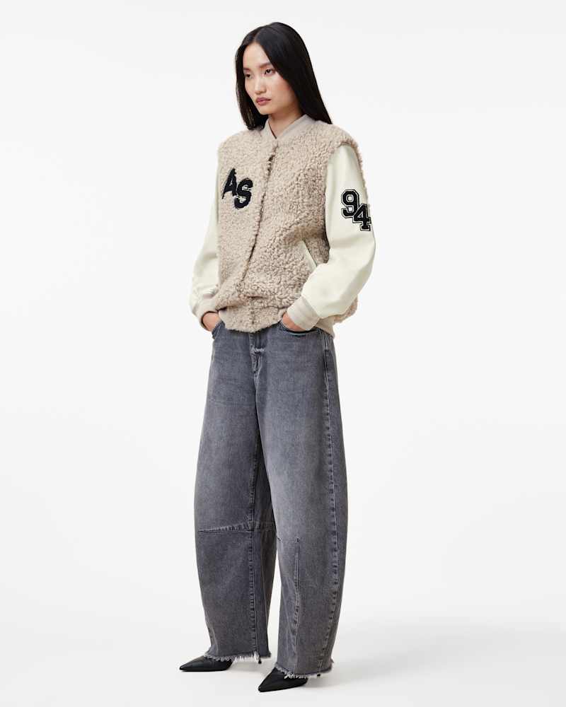 Valerie Shearling Patch Jacket