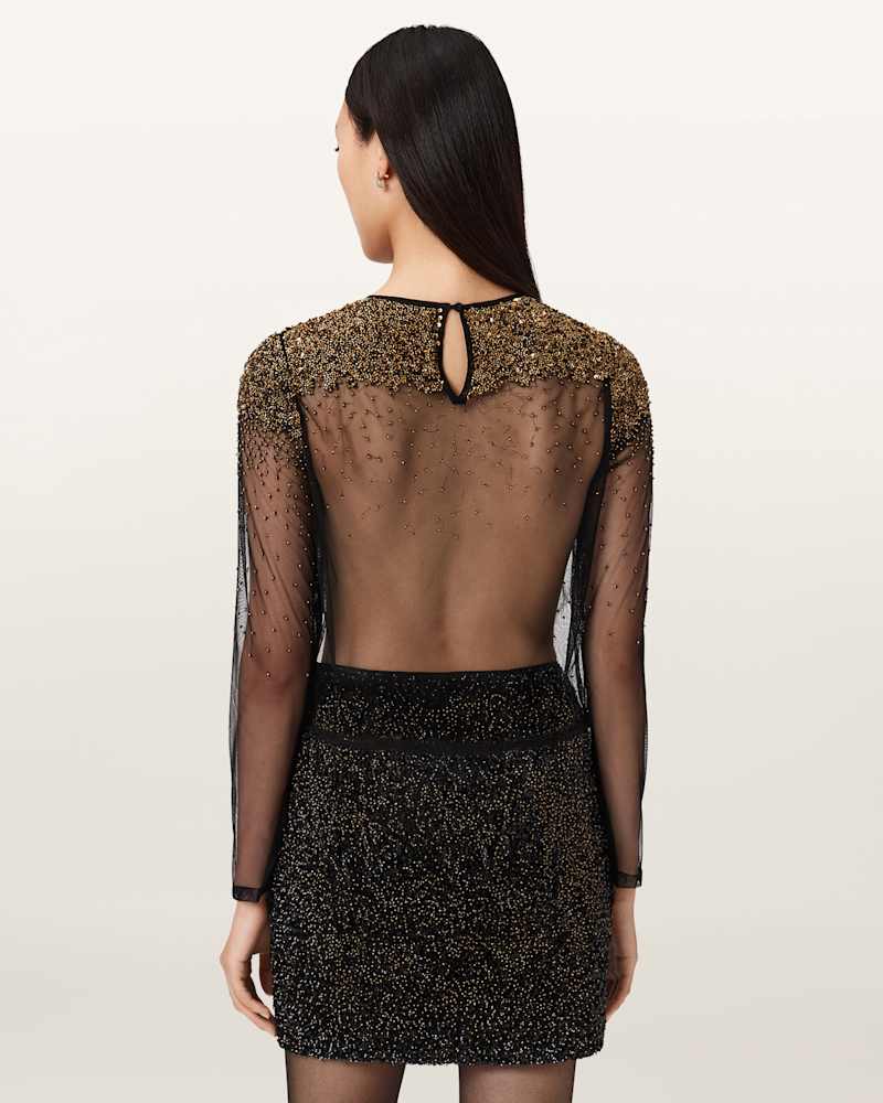 Greta Butterfly Embellished Top