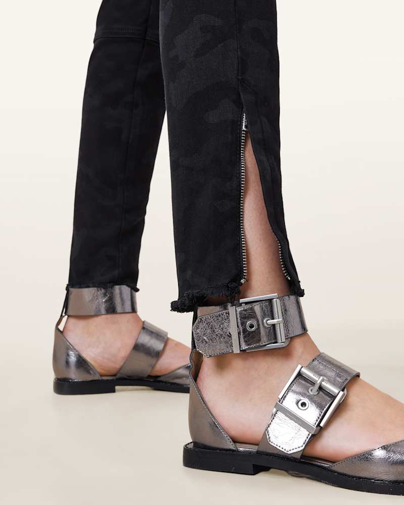 Duran Skinny Black Camo Cargo Jeans