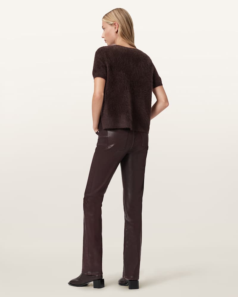 Haldan Coated Bootcut Jeans