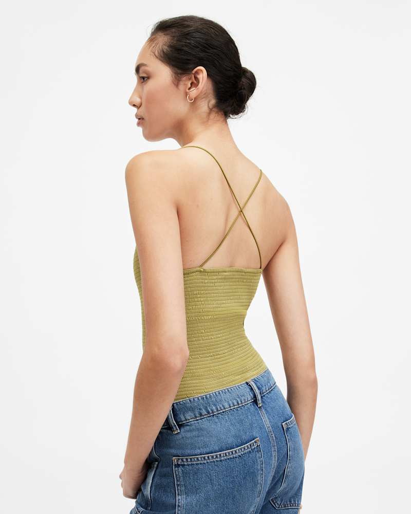 Tilly Shirred Square Neck Bodysuit