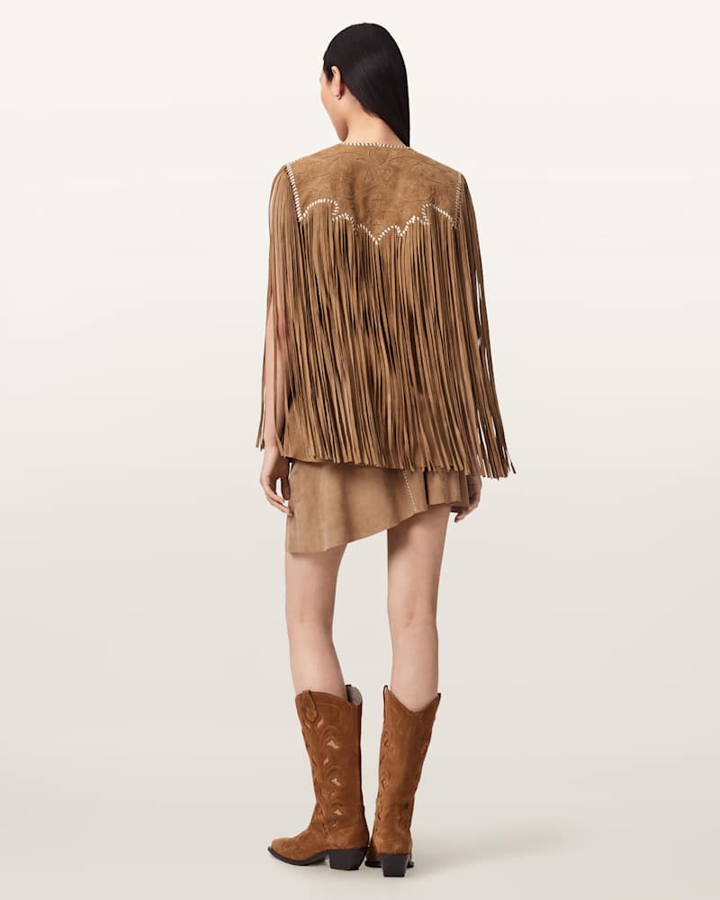 Clara Whip Suede Mini Skirt