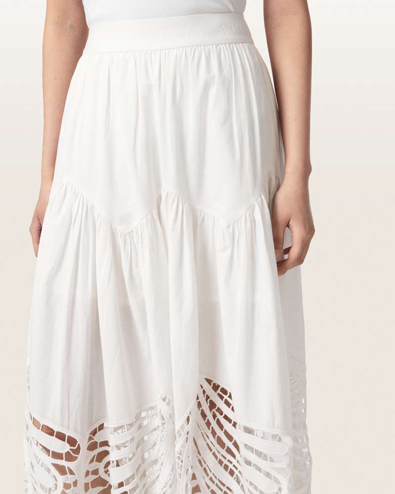 Femi Tiered Cotton Maxi Skirt