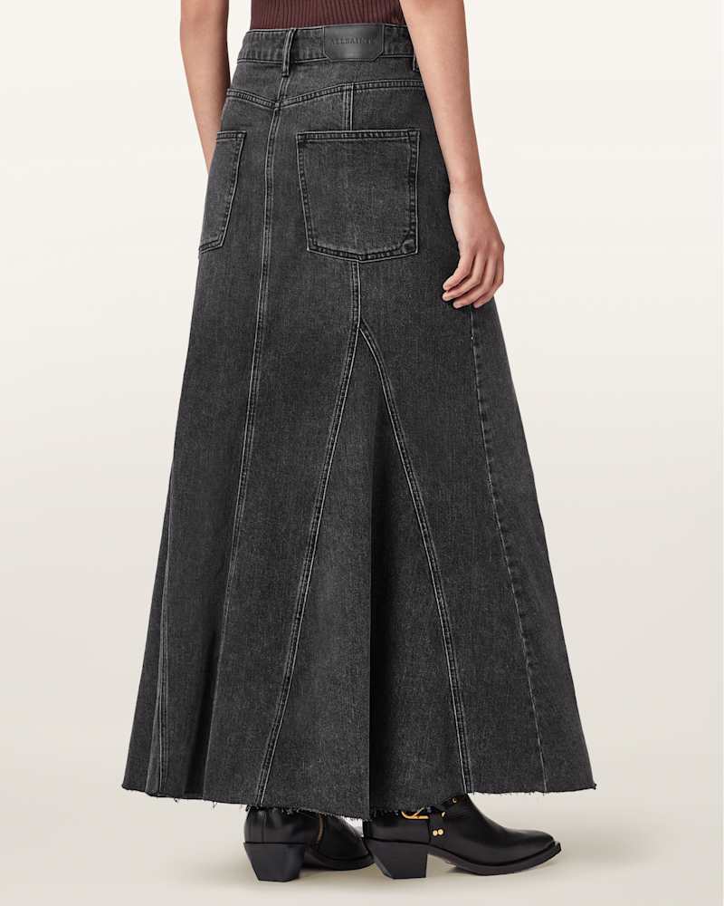 Alma High Rise Denim Skirt