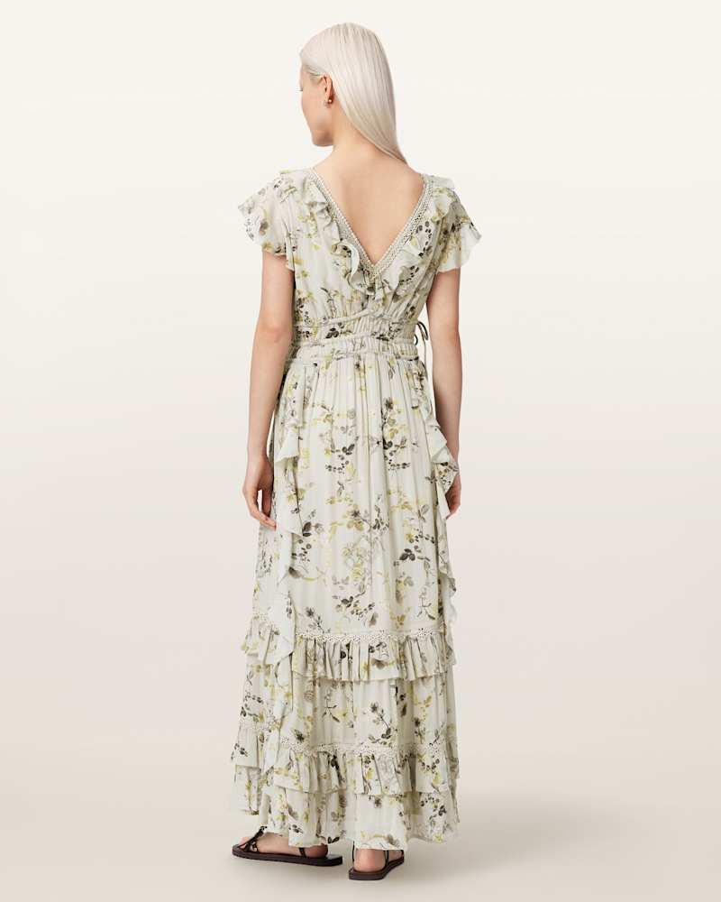 Canto Floral Ruffled Maxi Dress