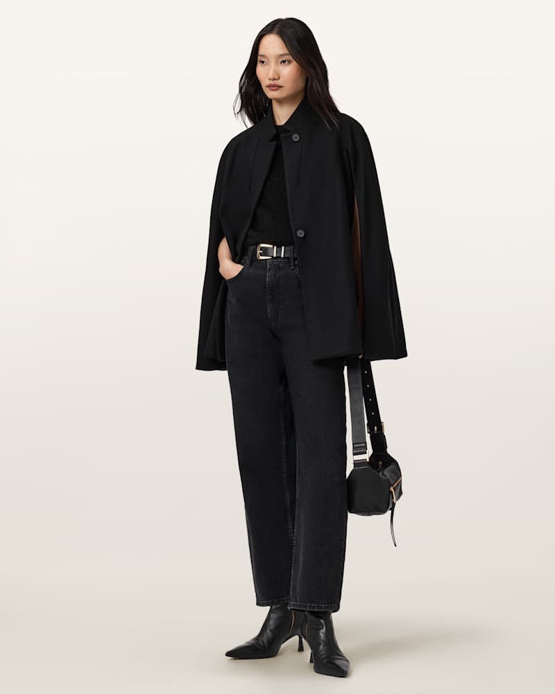 Lunis Wool Cape Coat