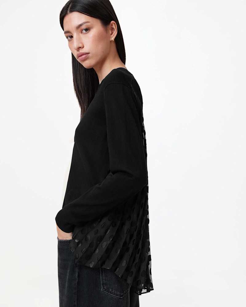 Dott Relaxed Fit Mesh Panel Jumper