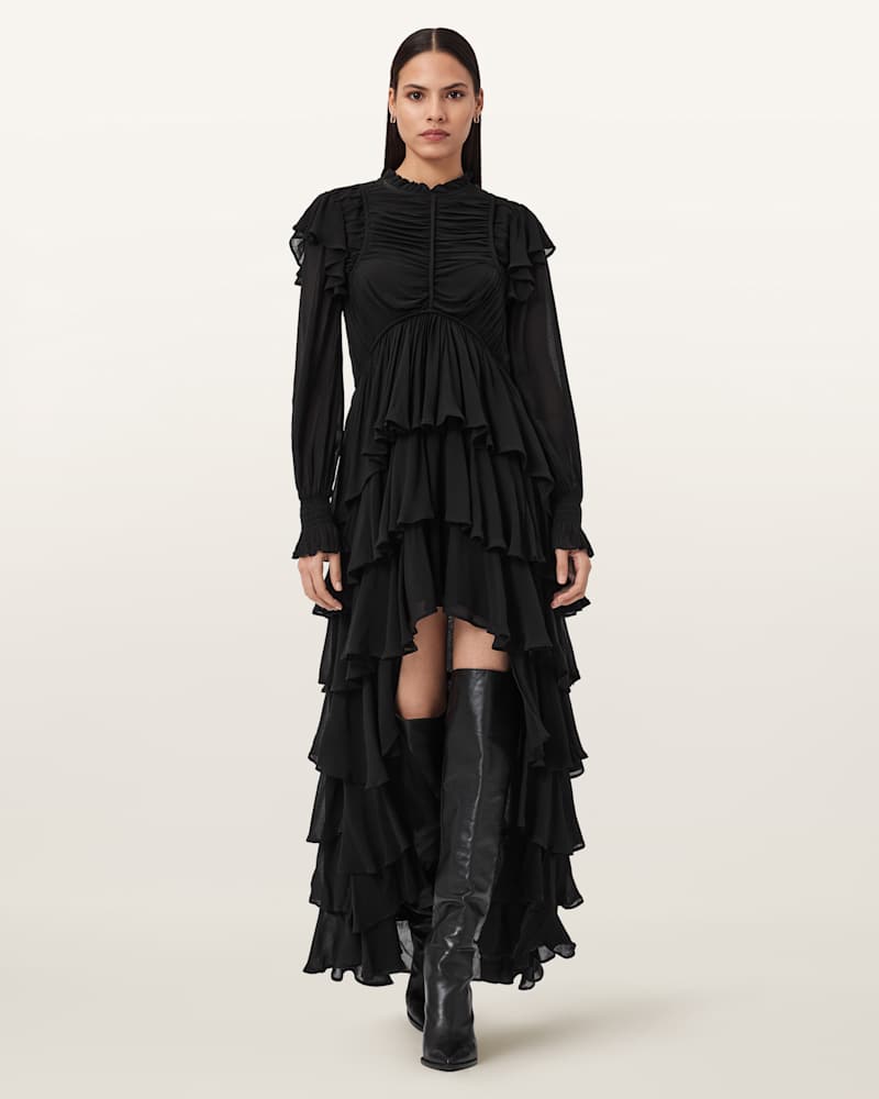 Leila Frill Maxi Dress