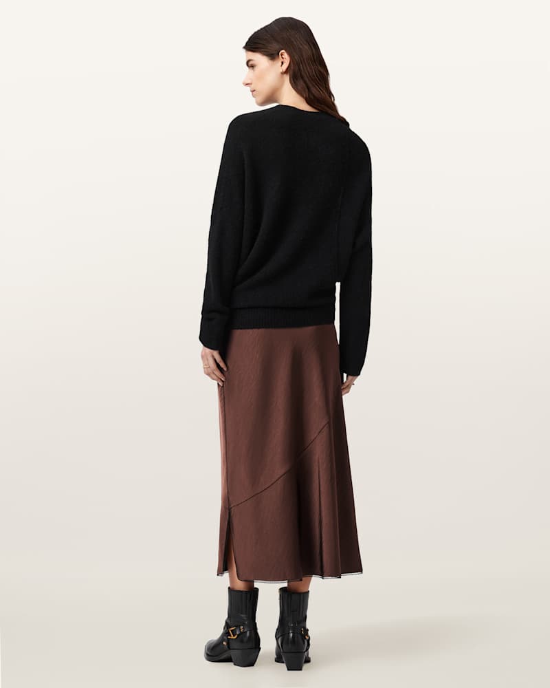 Darya Bias Cut Maxi Skirt