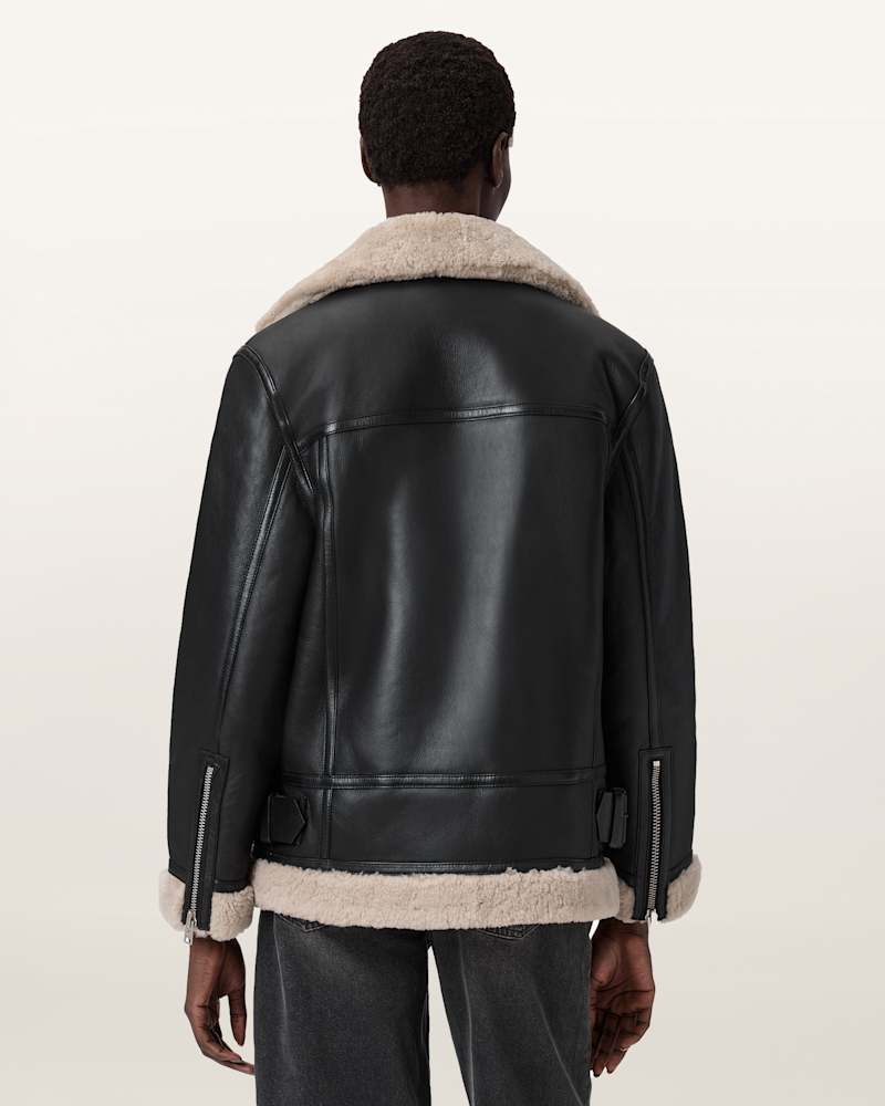 Sola Shearling Biker Jacket     