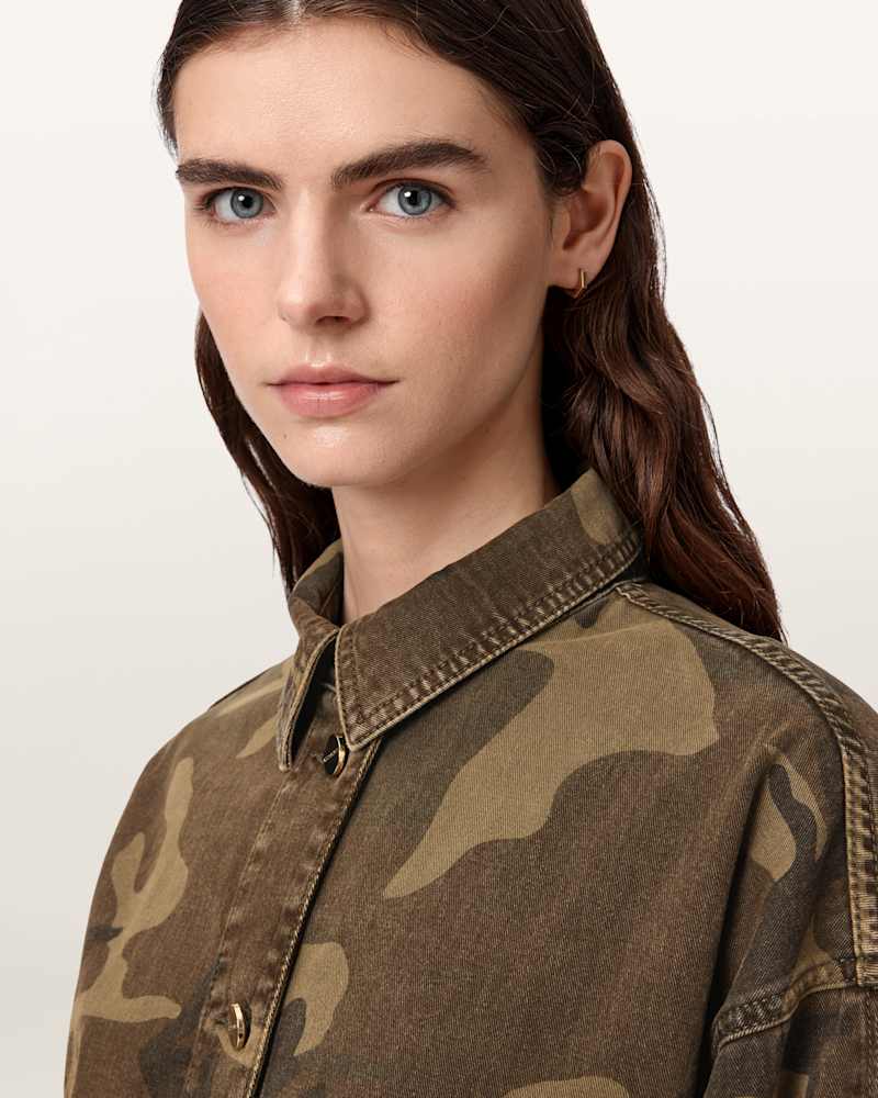 Hettie Oversized Camo Shacket